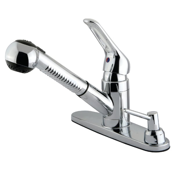 Pull-Out Kitchen Faucet, Polished Chrome